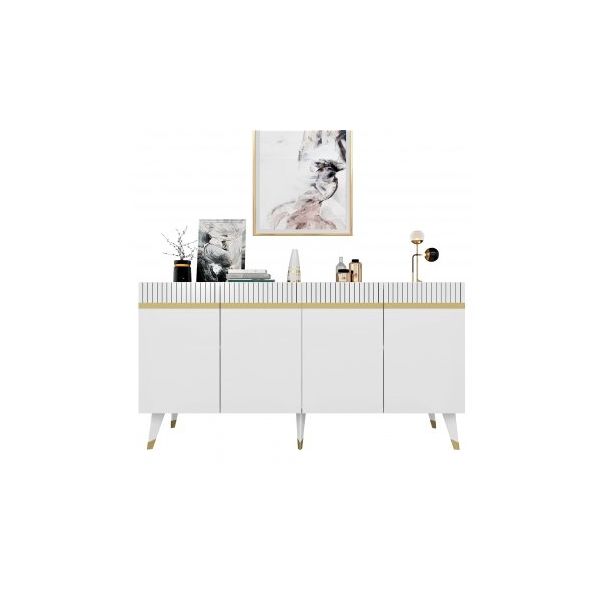 HANAH HOME Komoda Defne White Gold - 194400