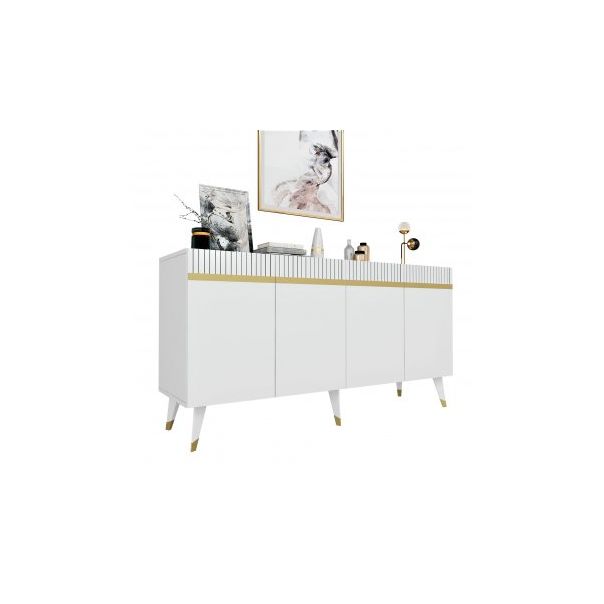 HANAH HOME Komoda Defne White Gold - 194400