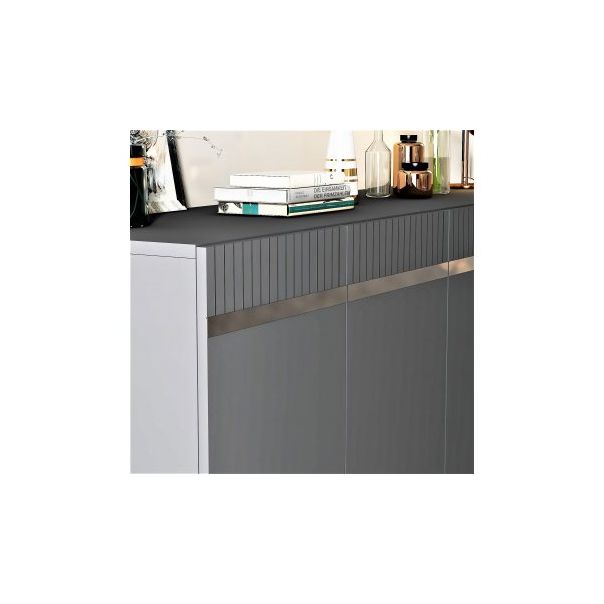 HANAH HOME Komoda Defne Anthracite Silver - 194404