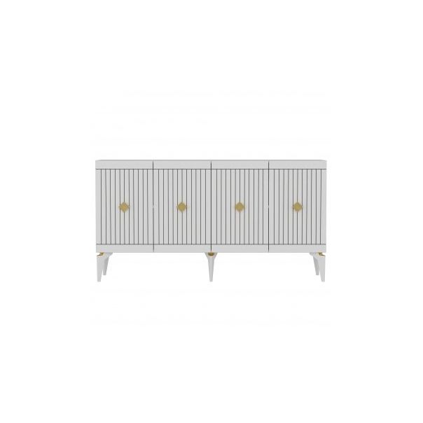 HANAH HOME Komoda Midas White Gold - 194409