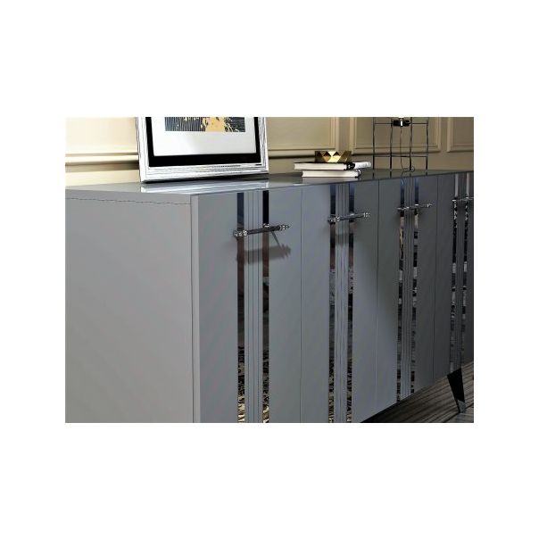 HANAH HOME Komoda Asel Anthracite Silver - 194420