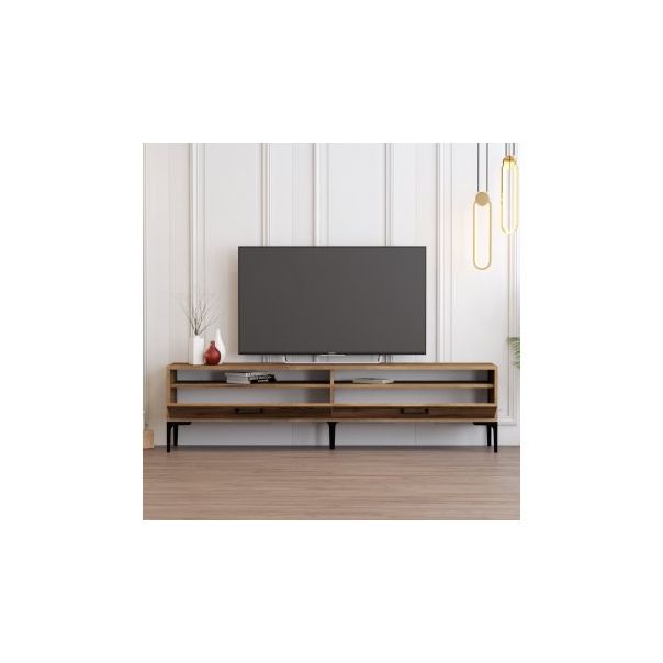 HANAH HOME TV polica Istanbul 2 Walnut - 194425
