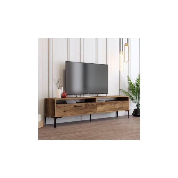 HANAH HOME TV polica Istanbul 2 Walnut - 194425
