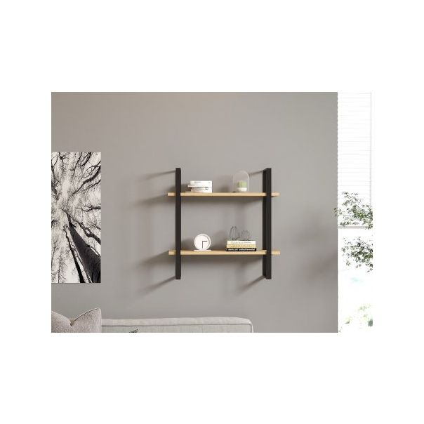 HANAH HOME Zidna polica Buba Sapphire Oak Black - 194509