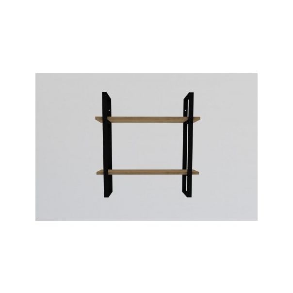 HANAH HOME Zidna polica Buba Sapphire Oak Black - 194509