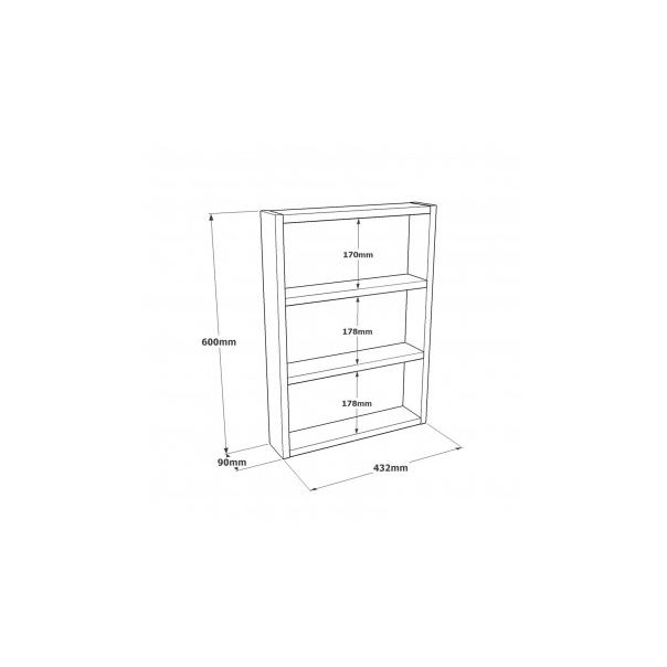 HANAH HOME Zidna polica PR1 BR - 194513