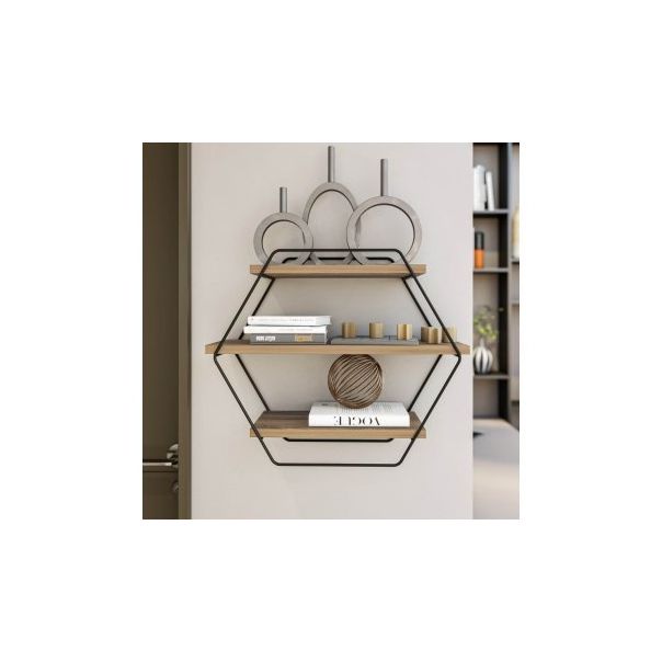 HANAH HOME Zidna polica Azra, braon - 194519
