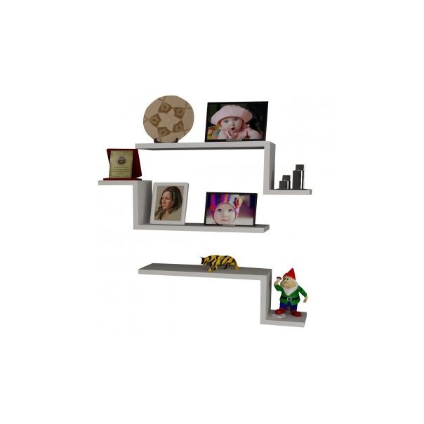 HANAH HOME Zidna polica Lowa White - 194533