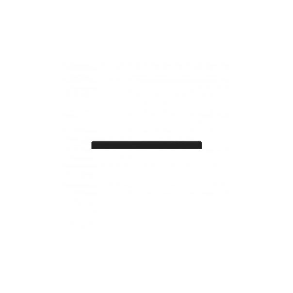 HANAH HOME Zidna polica Gizli 60, crna - 194551