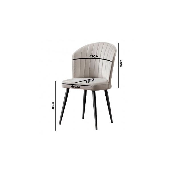 HANAH HOME Stolice Rubi Cappuccino - 194895