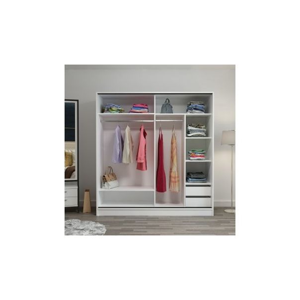 HANAH HOME Klizni ormar Kale 3161, bela - 194927