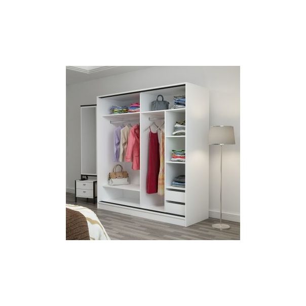 HANAH HOME Klizni ormar Kale 3161, bela - 194927