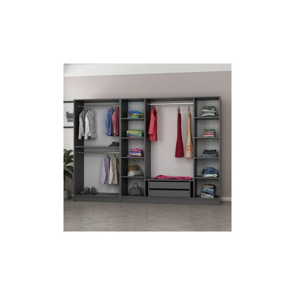 HANAH HOME Ormar Kale 4939, siva - 194941