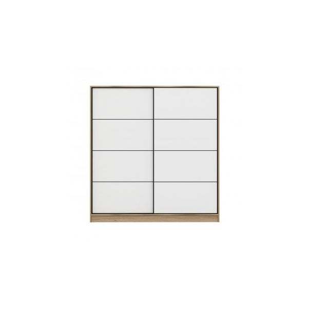 HANAH HOME Klizni ormar Kale 3168, bela/braon - 194942