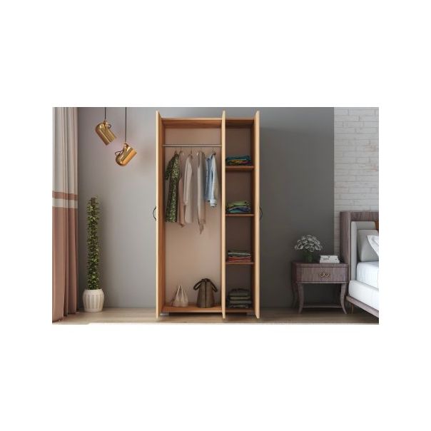 HANAH HOME Garderober Feraye 3 Kapakli Atlantic Pine - 194966