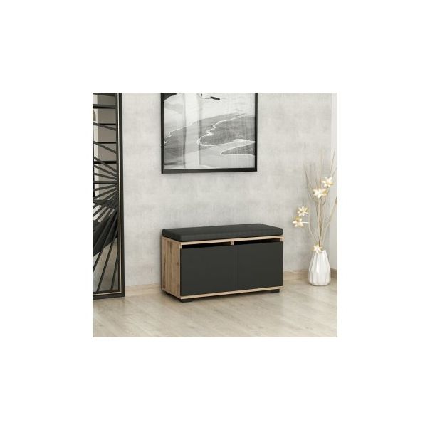 HANAH HOME Cipelarnik Drago Walnut Black - 195010