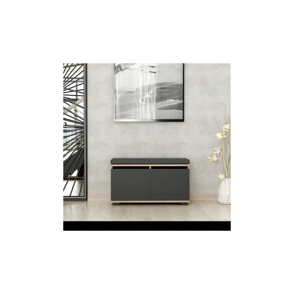 HANAH HOME Cipelarnik Drago Walnut Black - 195010