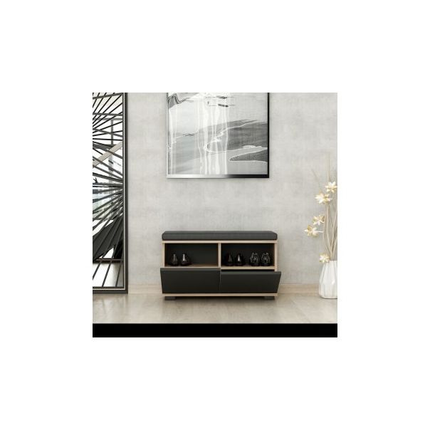 HANAH HOME Cipelarnik Drago Walnut Black - 195010