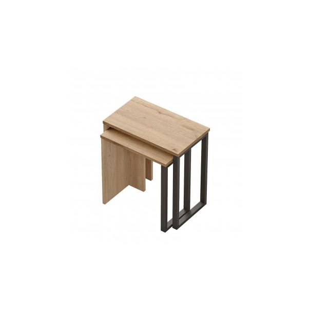 HANAH HOME Set klub stolova On7-S, antacit/krem - 195035