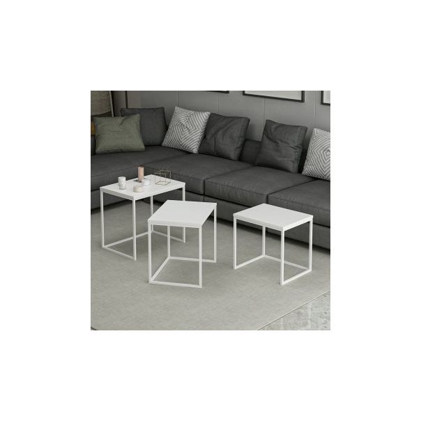 HANAH HOME Set klub stolova Evia, bela - 195059