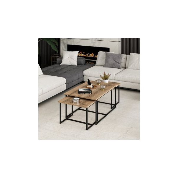 HANAH HOME Set klub stolova Levada, braon - 195065
