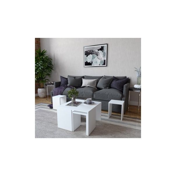 HANAH HOME Sto za dnevnu sobu Ortanca White - 195112