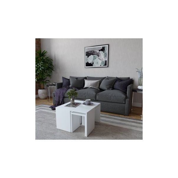 HANAH HOME Sto za dnevnu sobu Ortanca White - 195112