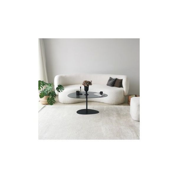 HANAH HOME Klub sto Porto, tamno siva/crna - 195123