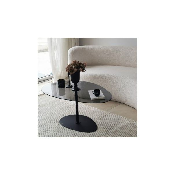 HANAH HOME Klub sto Porto, tamno siva/crna - 195123