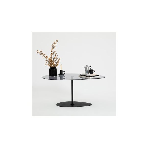HANAH HOME Klub sto Porto, tamno siva/crna - 195123