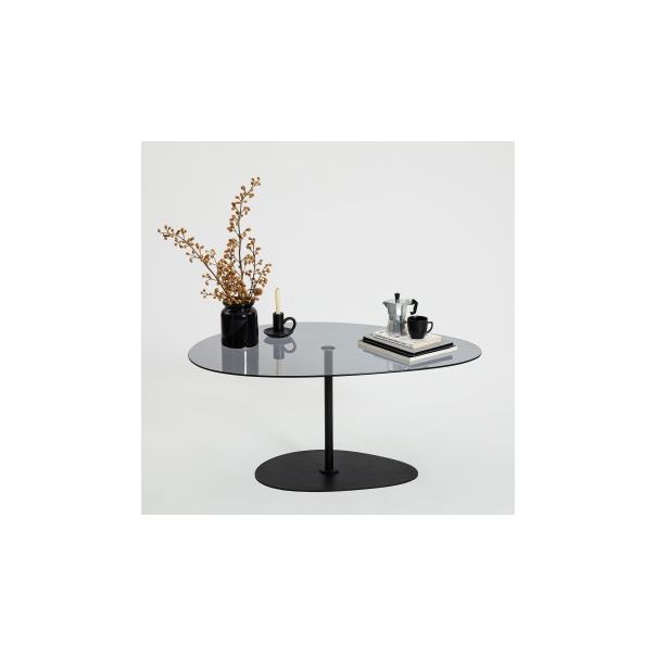 HANAH HOME Klub sto Porto, tamno siva/crna - 195123