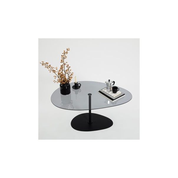 HANAH HOME Klub sto Porto, tamno siva/crna - 195123