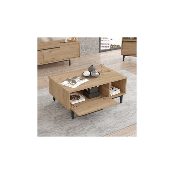 HANAH HOME Klub sto On2-S, krem - 195139