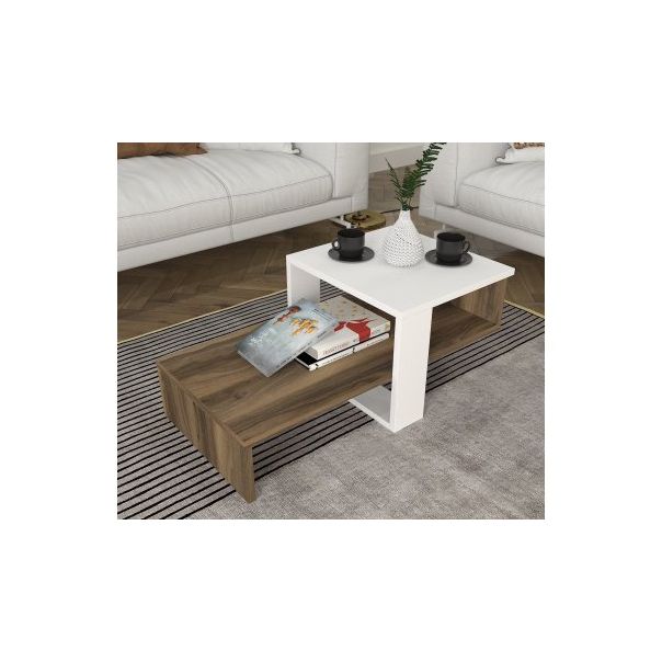 HANAH HOME Sto za dnevnu sobu Chain White Walnut - 195151