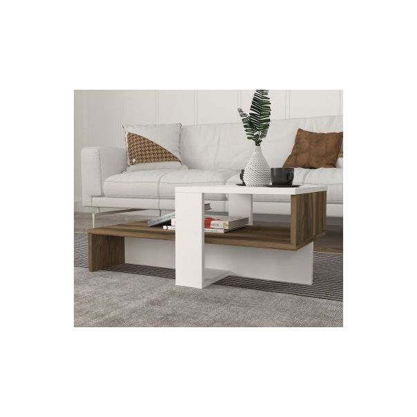 HANAH HOME Sto za dnevnu sobu Chain White Walnut - 195151