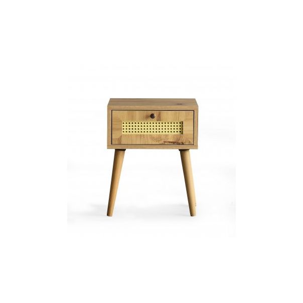 HANAH HOME Noćni stočić Euromos, braon - 195191