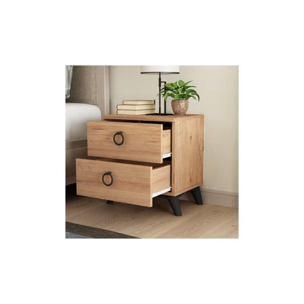 HANAH HOME Noćni stočić Artes Atlantic Pine Wihte - 195192