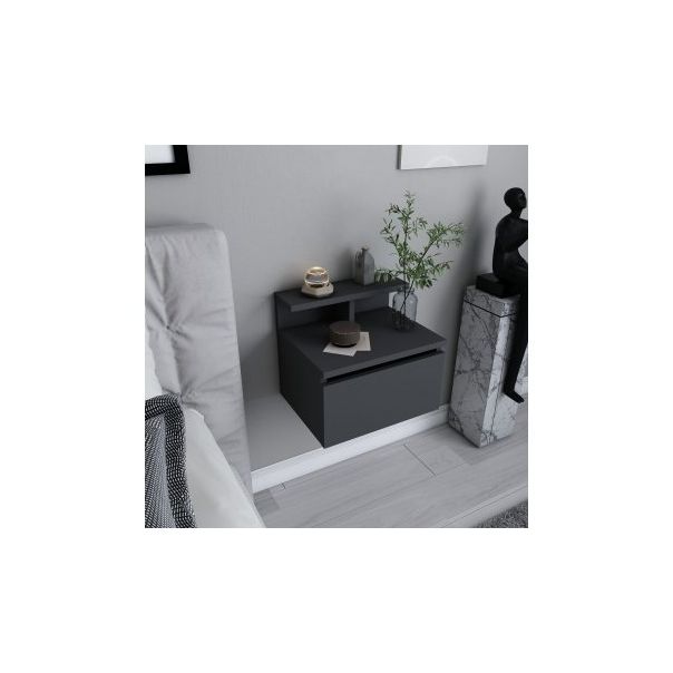 HANAH HOME Zidni noćni ormarić Alice, antracit - 195196