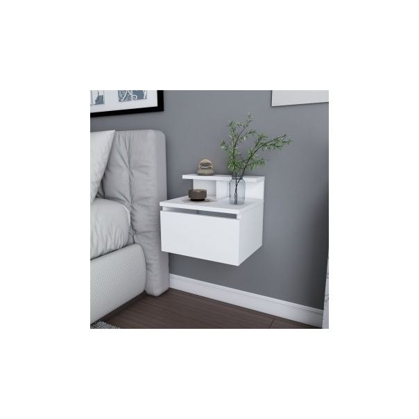 HANAH HOME Zidni noćni ormarić Alice, bela - 195197