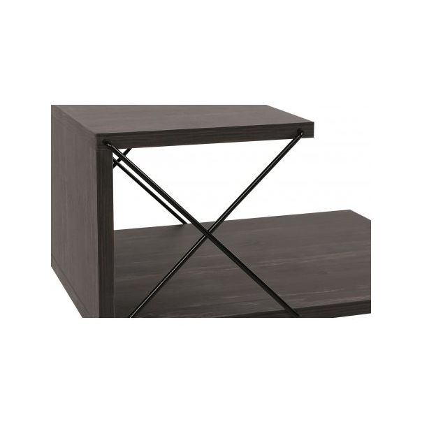 HANAH HOME Noćna polica Cross, tamno braon - 195198