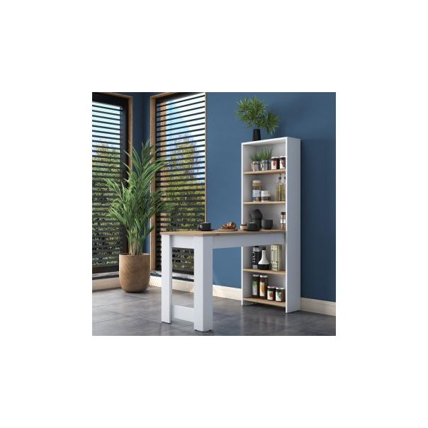 HANAH HOME Barski sto JA102, krem/bela - 195220