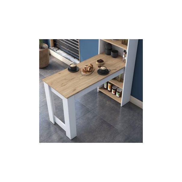 HANAH HOME Barski sto JA102, krem/bela - 195220