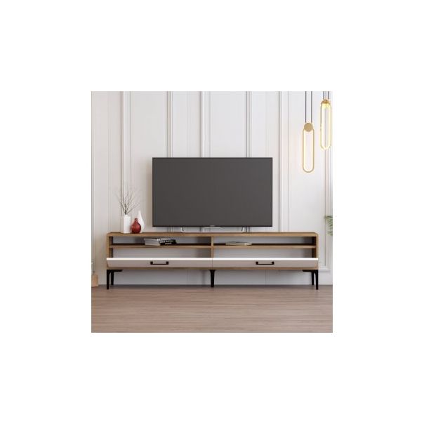 HANAH HOME TV polica Istanbul 2 WalnutWhite - 195266
