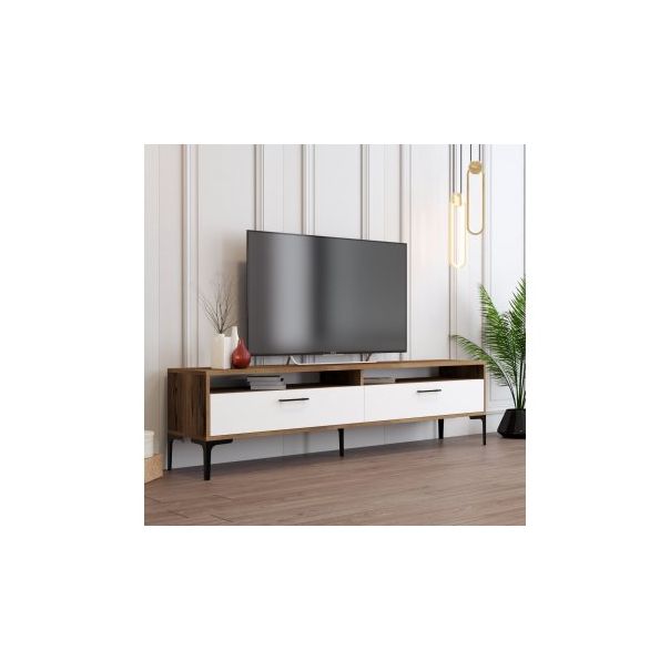 HANAH HOME TV polica Istanbul 2 WalnutWhite - 195266
