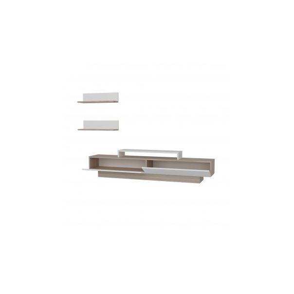 HANAH HOME TV komoda Lusi, krem/bela - 195267