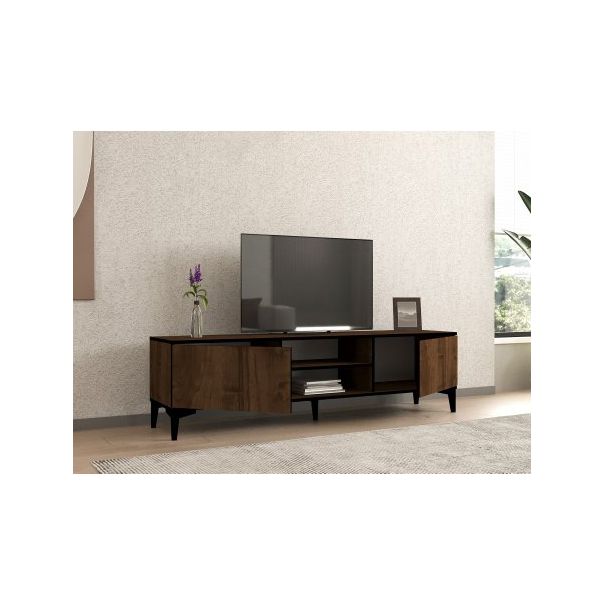 HANAH HOME TV komoda Erem, braon/crna - 195283