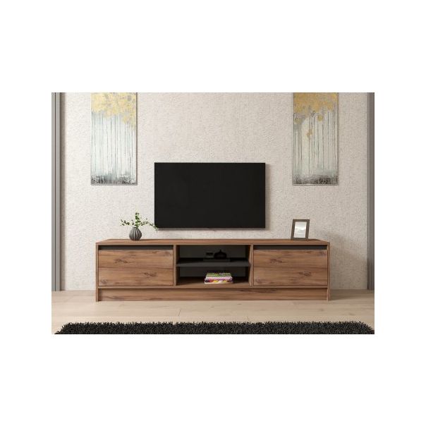 HANAH HOME TV polica Isıl Atlantic Pine Anthracite - 195284