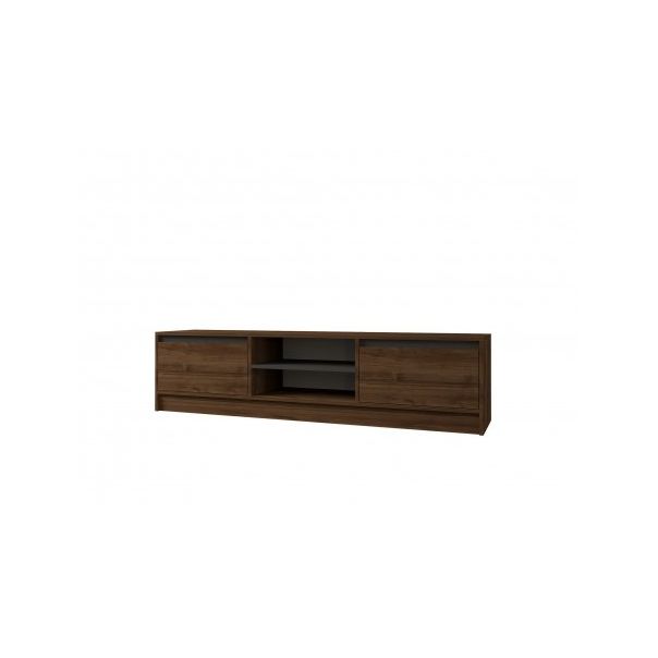 HANAH HOME TV polica Olca Walnut Anthracite - 195285