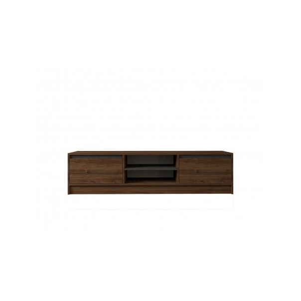 HANAH HOME TV polica Olca Walnut Anthracite - 195285