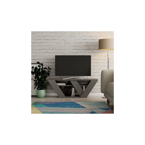 HANAH HOME TV polica Pipralla Anthracite - 195294